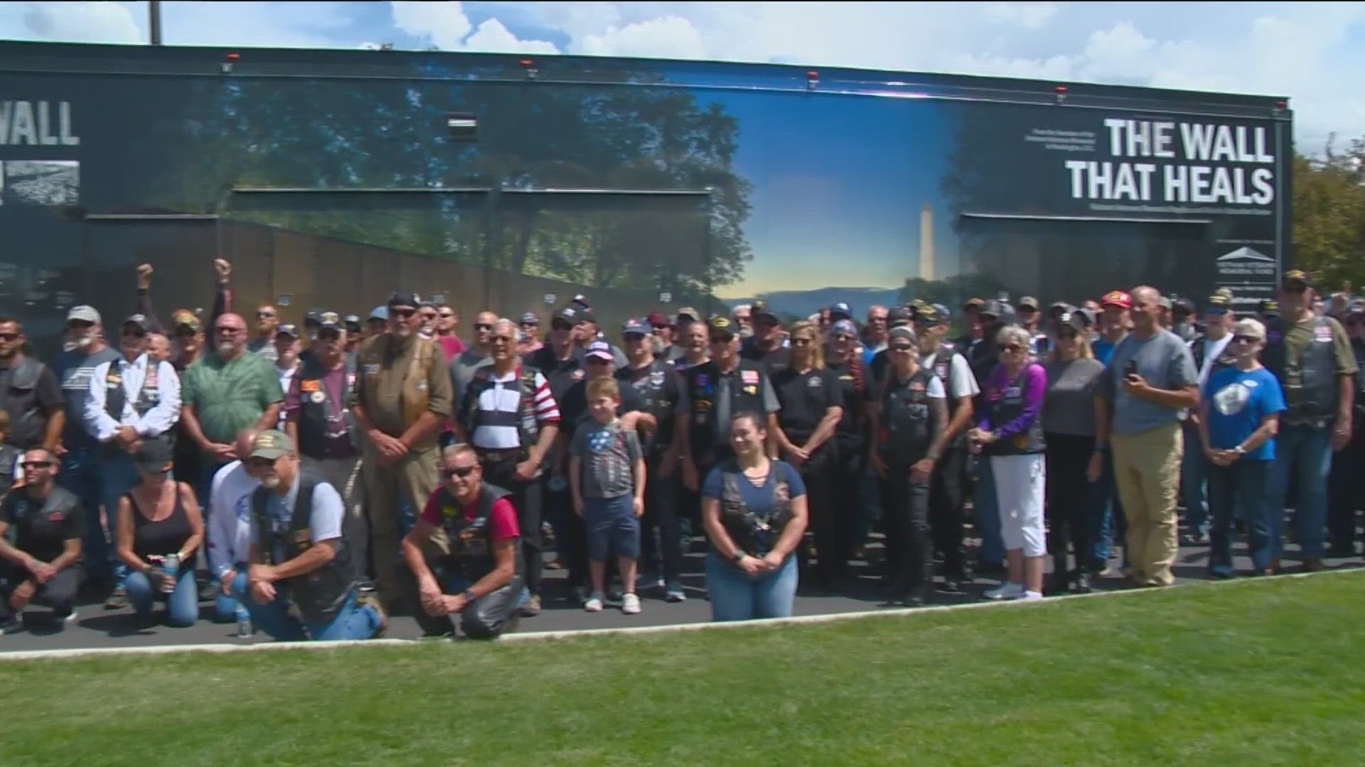 People can visit "The Wall That Heals," until Sunday.