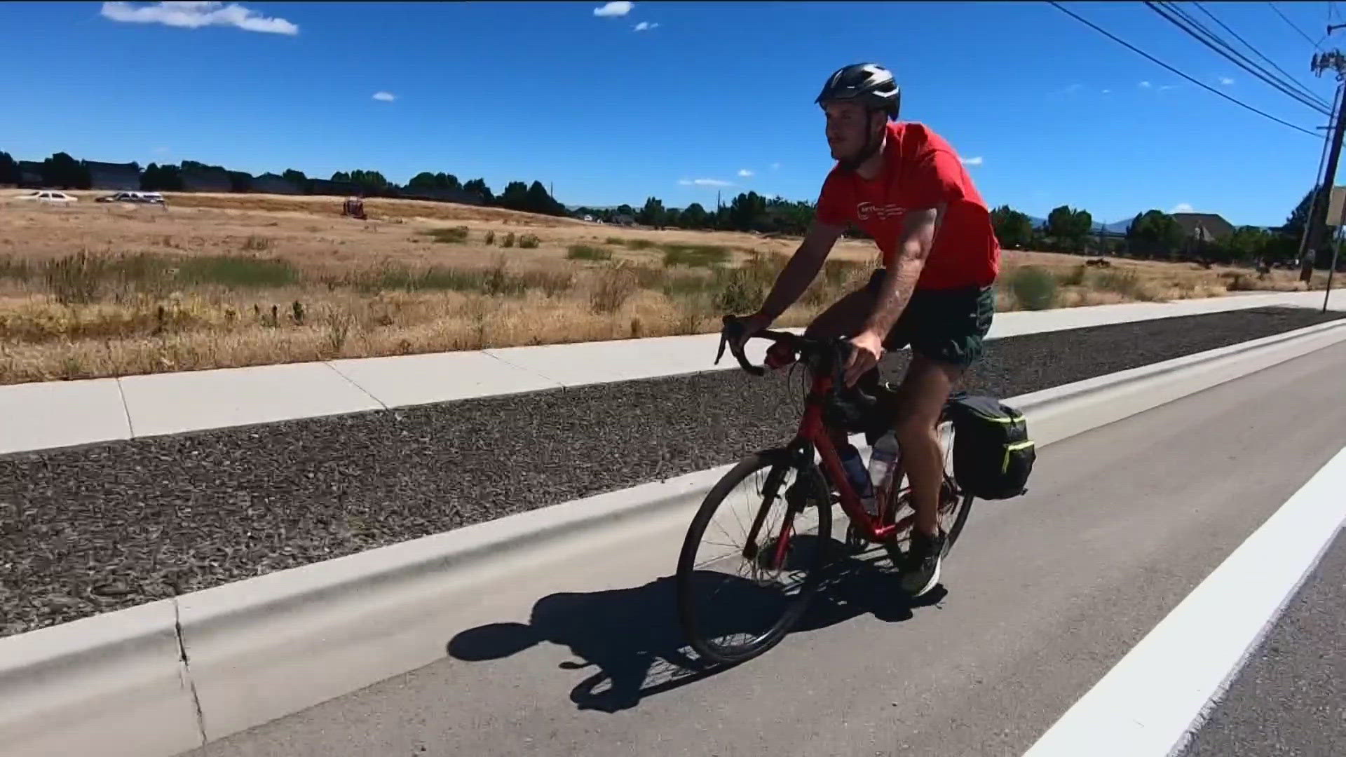 Spencer Cline is raising awareness for a hereditary form of dementia by riding his bike over 3,000 miles across the United States.
