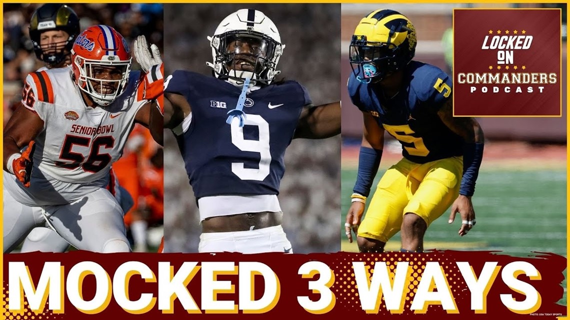 Washington Commanders Mock NFL Draft Three different mocks target