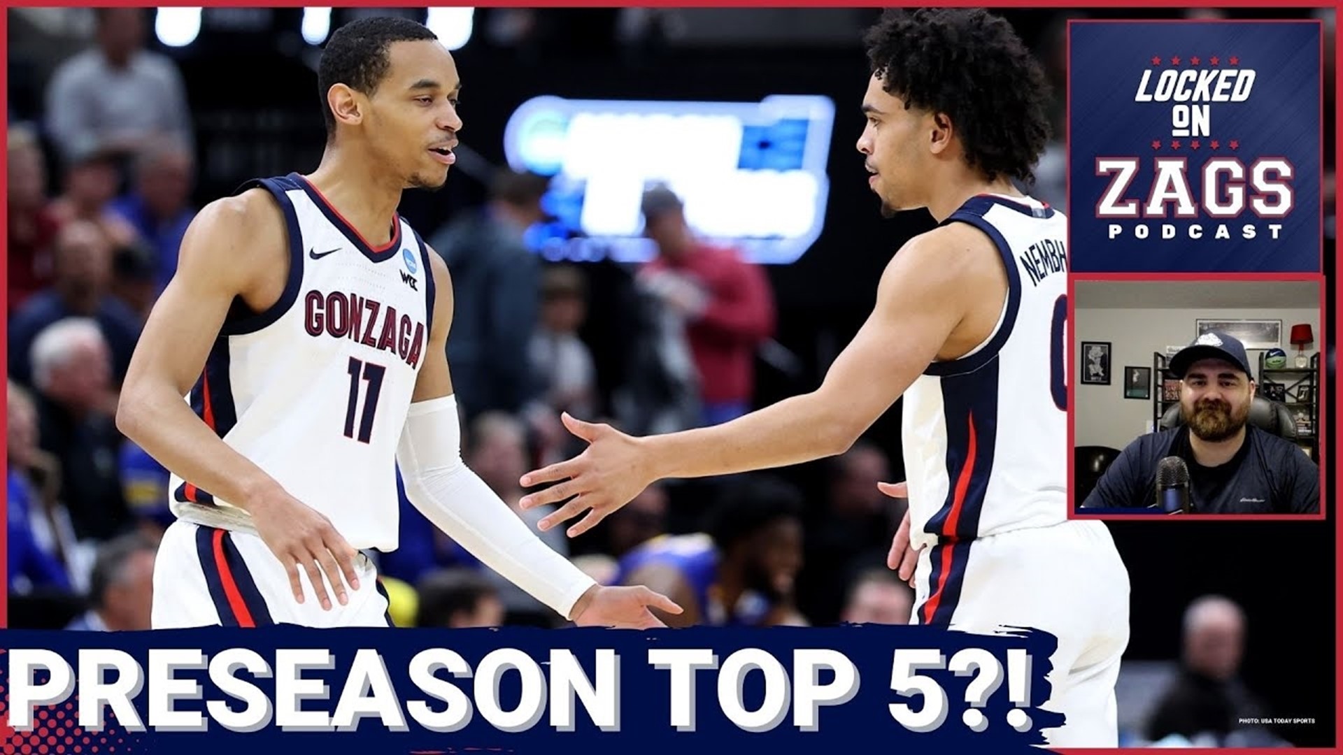Mark Few and the Gonzaga Bulldogs are set up to be a top five team in the preseason AP poll ahead of the 2024-25 college basketball season.