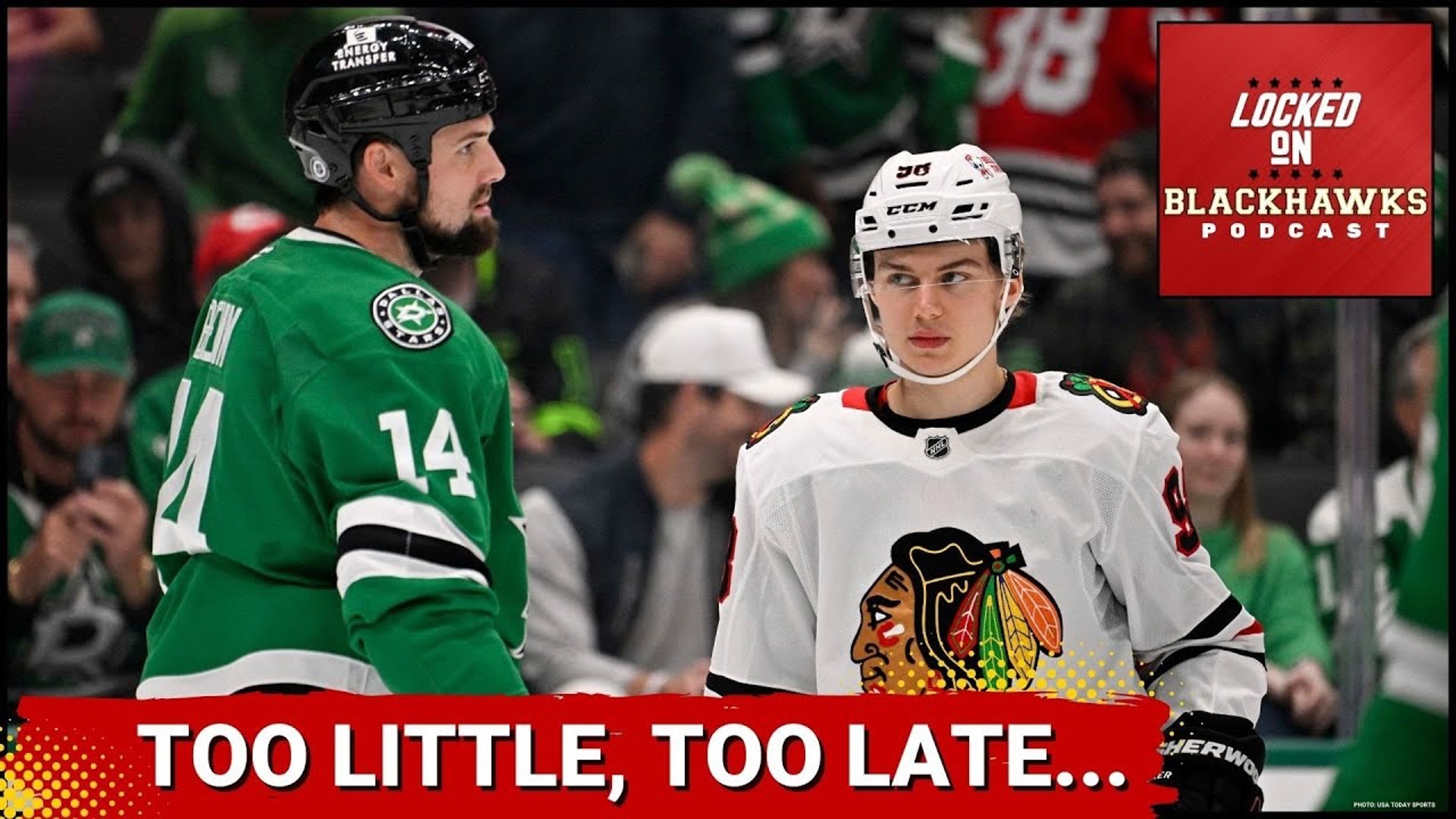 Friday's episode begins with a recap of the Chicago Blackhawks' 3-1 loss to the Dallas Stars.