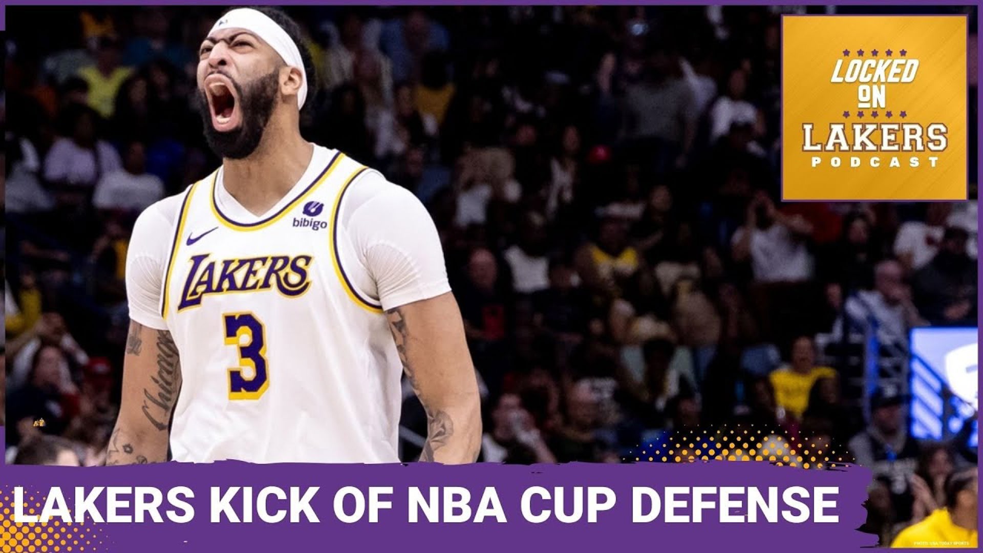 Last season, the Lakers became the first team to win the NBA's in-season tournament. 

That means this year, they're the first team to try and defend that title.