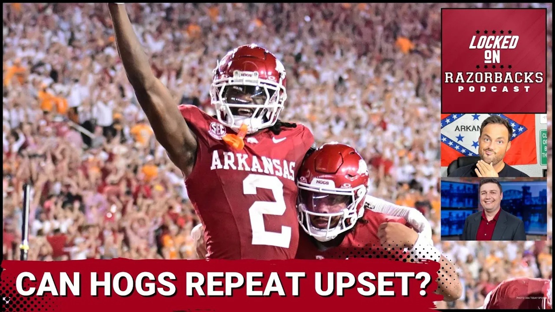 Can the Arkansas Razorbacks maintain their momentum against the LSU Tigers in a high-stakes night game in Fayetteville?