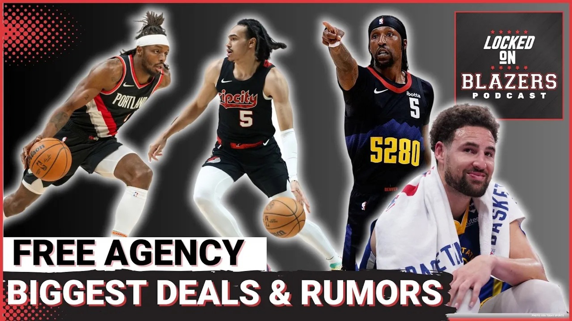 Day 1 Of NBA Free Agency + Portland Trail Blazers Bring Back Dalano ...