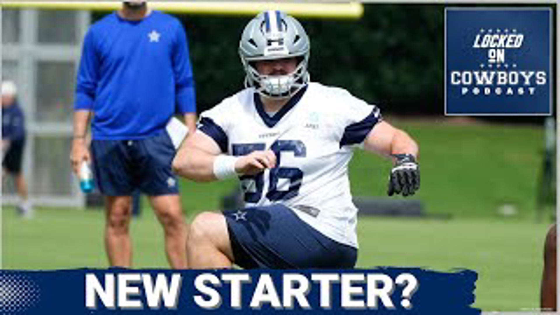 Dallas Cowboys OL Cooper Beebe will work with the first-team offensive line this week at center. Will he win the job and beat out Brock Hoffman at center?