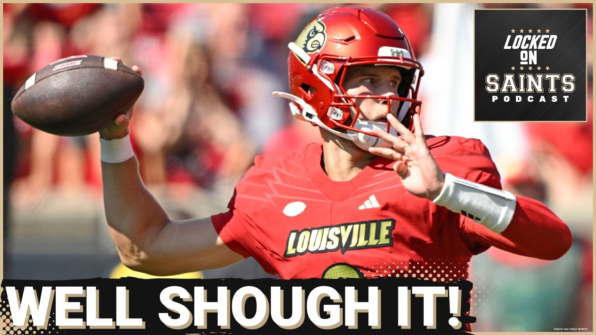 The New Orleans Saints selected Louisville quarterback Tyler Shough in the second round of the NFL Draft.