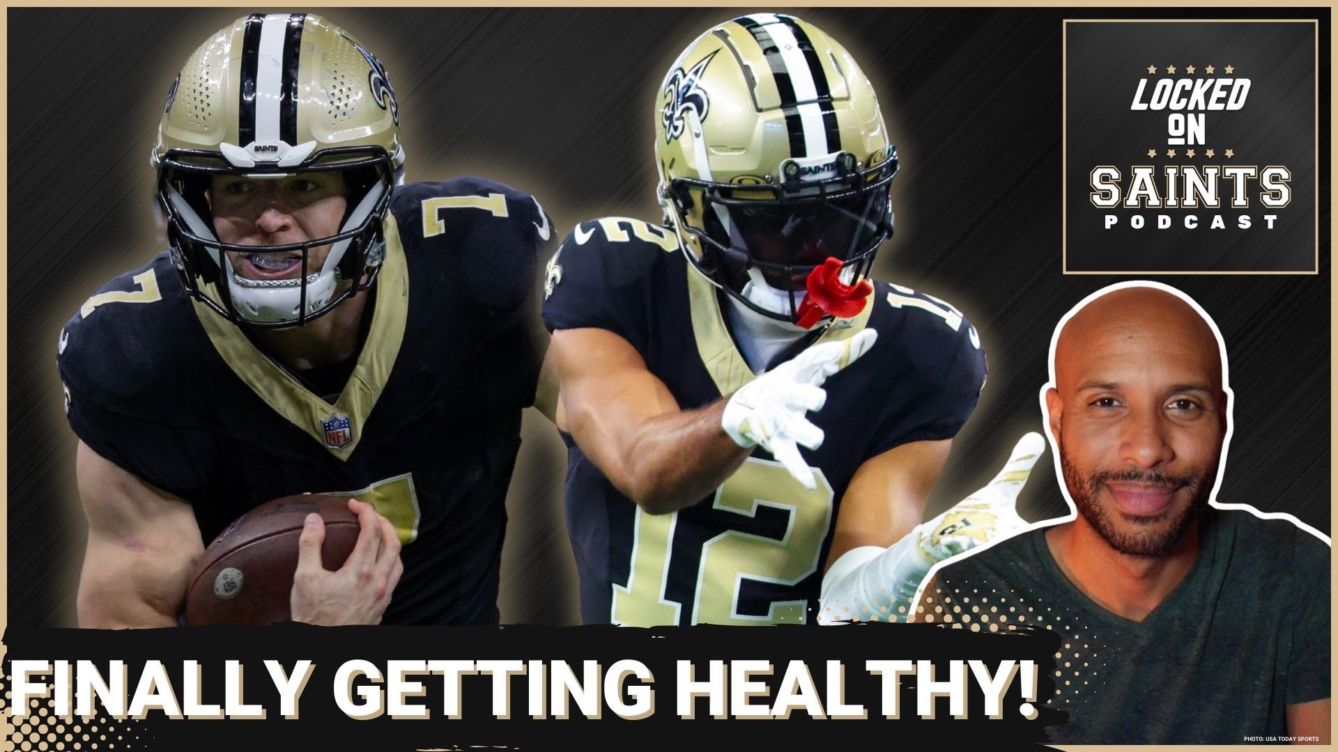 The New Orleans Saints take on the Los Angeles Chargers, with key players like Taysom Hill, Chris Olave, and Pete Werner making their return from injury.