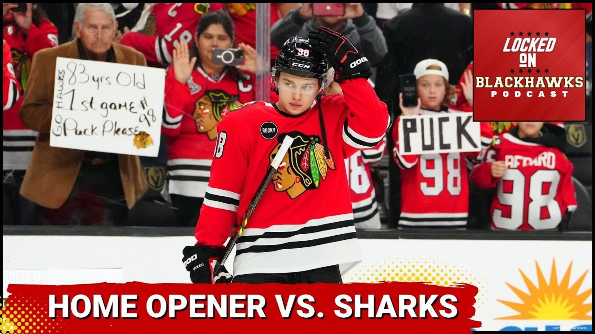 Thursday's episode begins with a preview of the Chicago Blackhawks' home opener against the San Jose Sharks at the United Center!