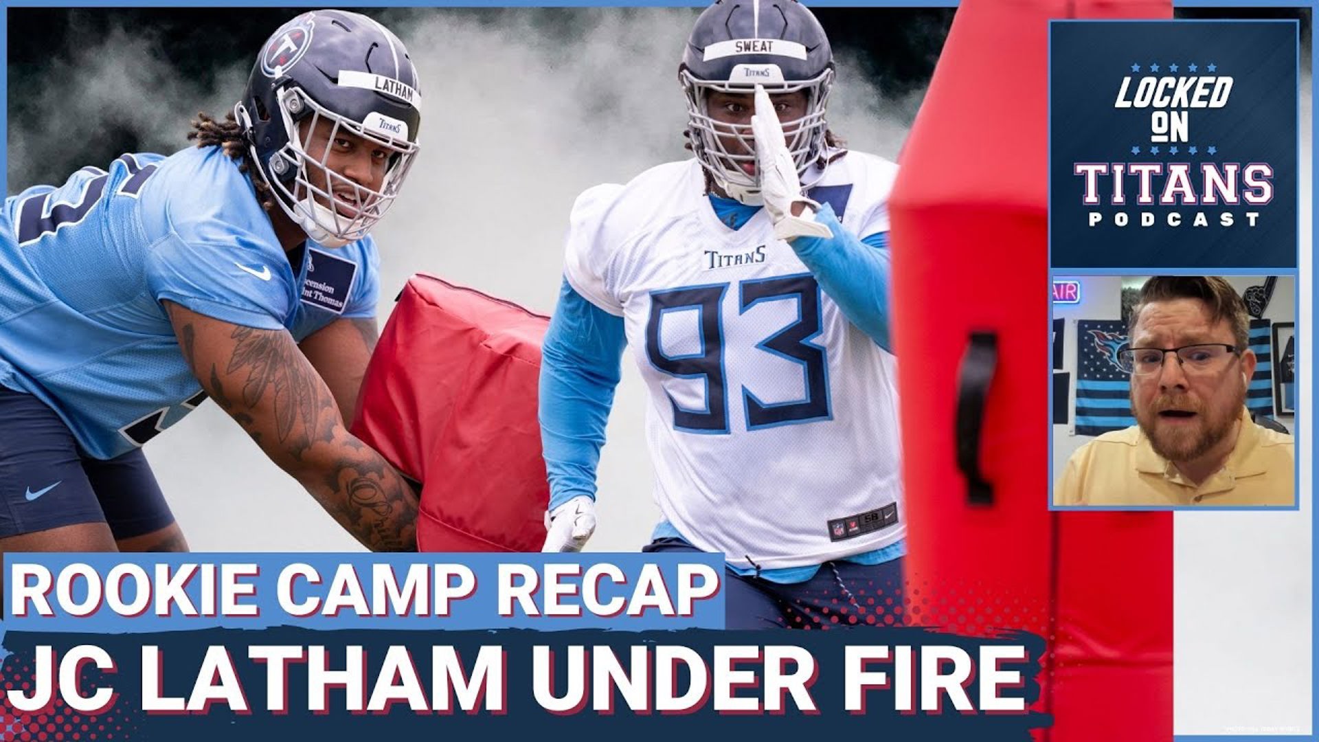 The Tennessee Titans completed their rookie mini-camp over the weekend and JC Latham is already under fire