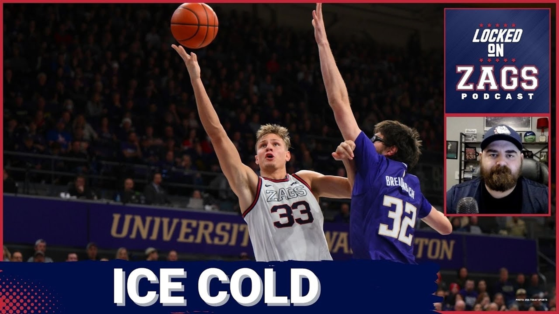 Mark Few and the Gonzaga Bulldogs fell on the road to the Washington Huskies on Saturday evening.