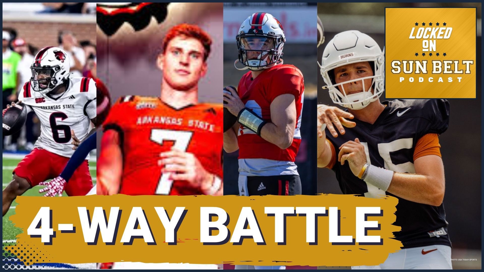 FOUR-WAY: Arkansas State Red Wolves QUARTERBACK Race Heats Up—Ethan ...