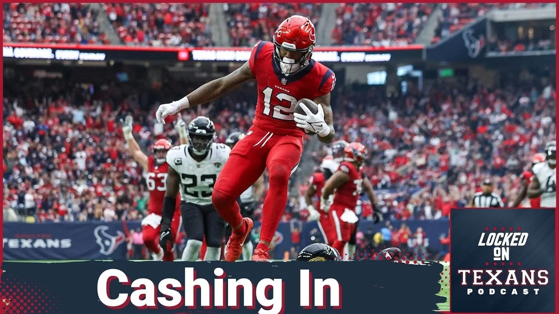Houston Texans wide receiver Nico Collins had a career season in 2023, finishing with nearly 1,300 yards on 80 catches.
