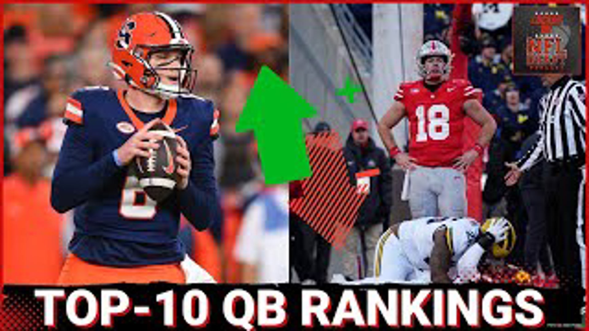 Syracuse QB Kyle McCord's week 14 performance earned him a top spot in the latest QB rankings. DP and Keith discussed it.