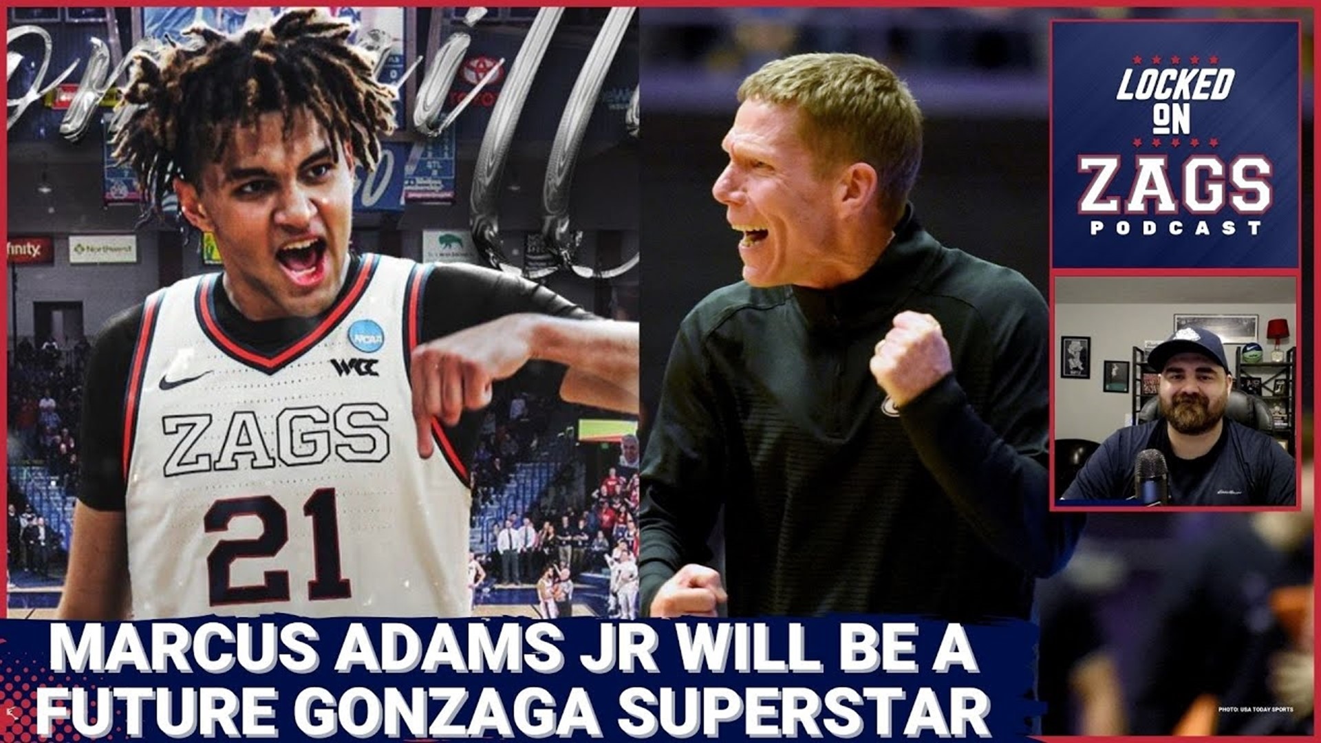 Marcus Adams Jr committed to the Gonzaga Bulldogs over the weekend, becoming the fourth player from the NCAA transfer portal to join Mark Few's team in Spokane.