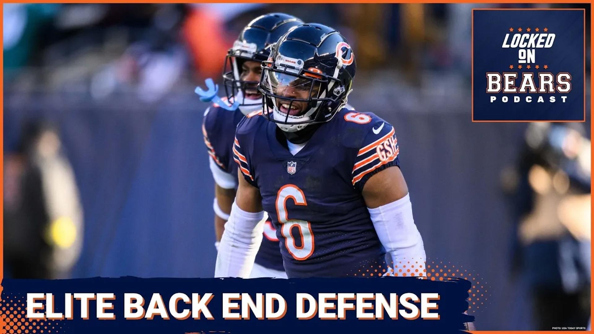 Chicago Bears defensive coordinator Eric Washington says his defense's back seven are as good as any group in the NFL