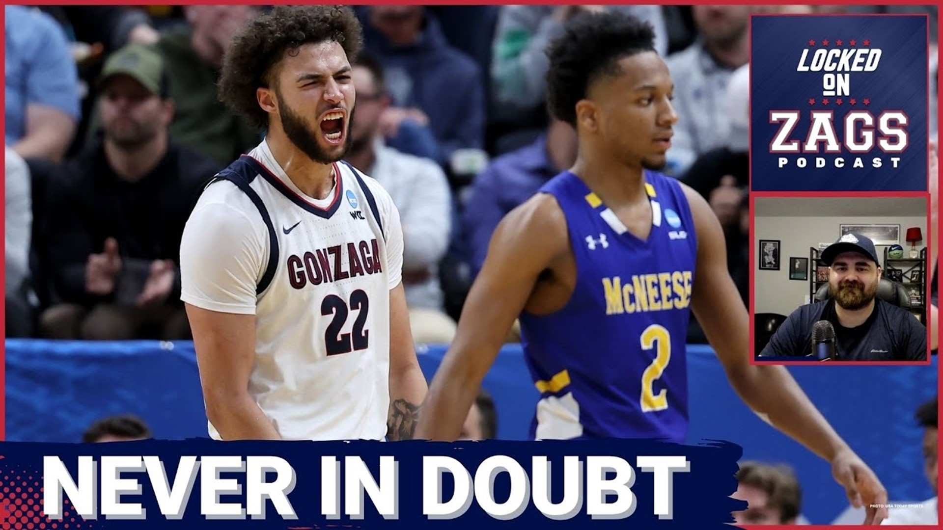 Mark Few and the Gonzaga Bulldogs were a trendy 12-5 upset pick against McNeese State - but a hot shooting start allowed the Zags to coast to an easy 86-65 victory.