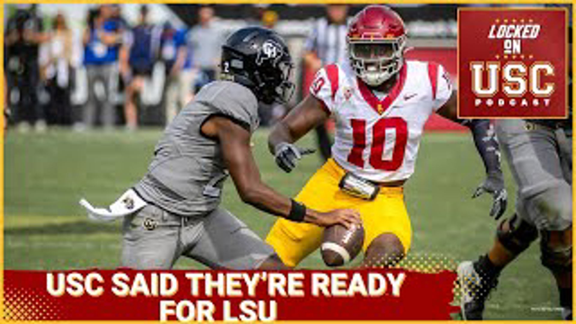 USC's players and coaches have heard LSU wants to run the ball and they're coming for a fistfight with the Trojans defense. The players and coaches at USC are ready.