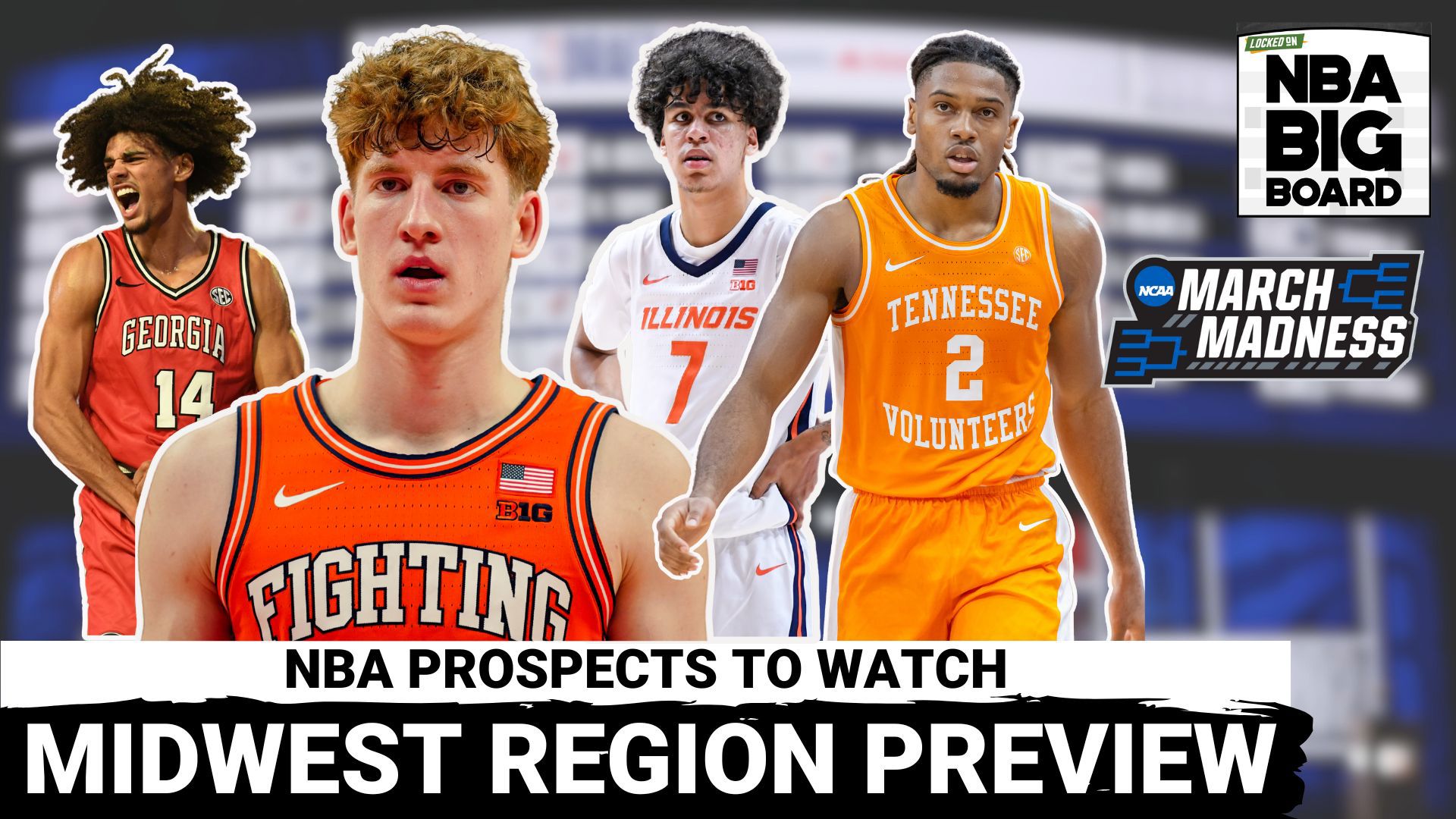 Rafael Barlowe and Krysten Peek break down the top NBA draft prospects in the Midwest region of the 2025 NCAA Tournament.