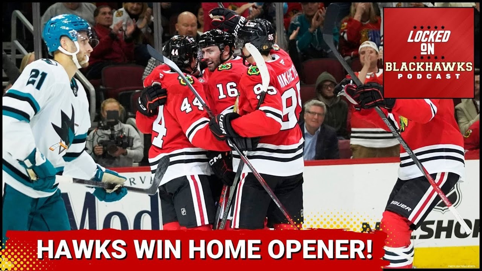 Friday's episode begins with a recap of the Chicago Blackhawks impressive 4-2 win over the San Jose Sharks in their home opener at the United Center.