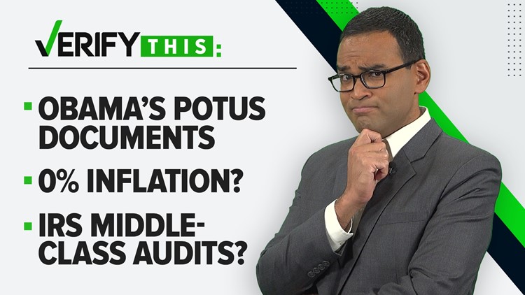 VERIFY This: Inflation Reduction Act, IRS audits,  0% inflation in July, Obama's presidential docs and toxic tampons?