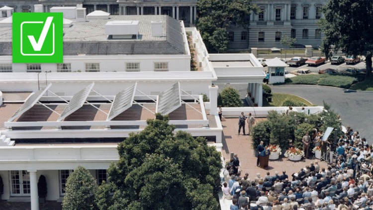 Yes, Jimmy Carter installed solar panels on the White House that Ronald Reagan later removed