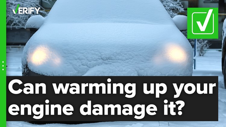 Yes, warming up your car before driving in cold weather can damage the engine