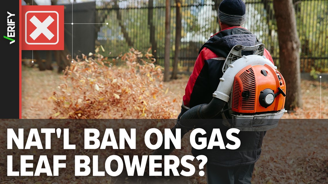 There is no national ban on gaspowered leaf blowers, but some states