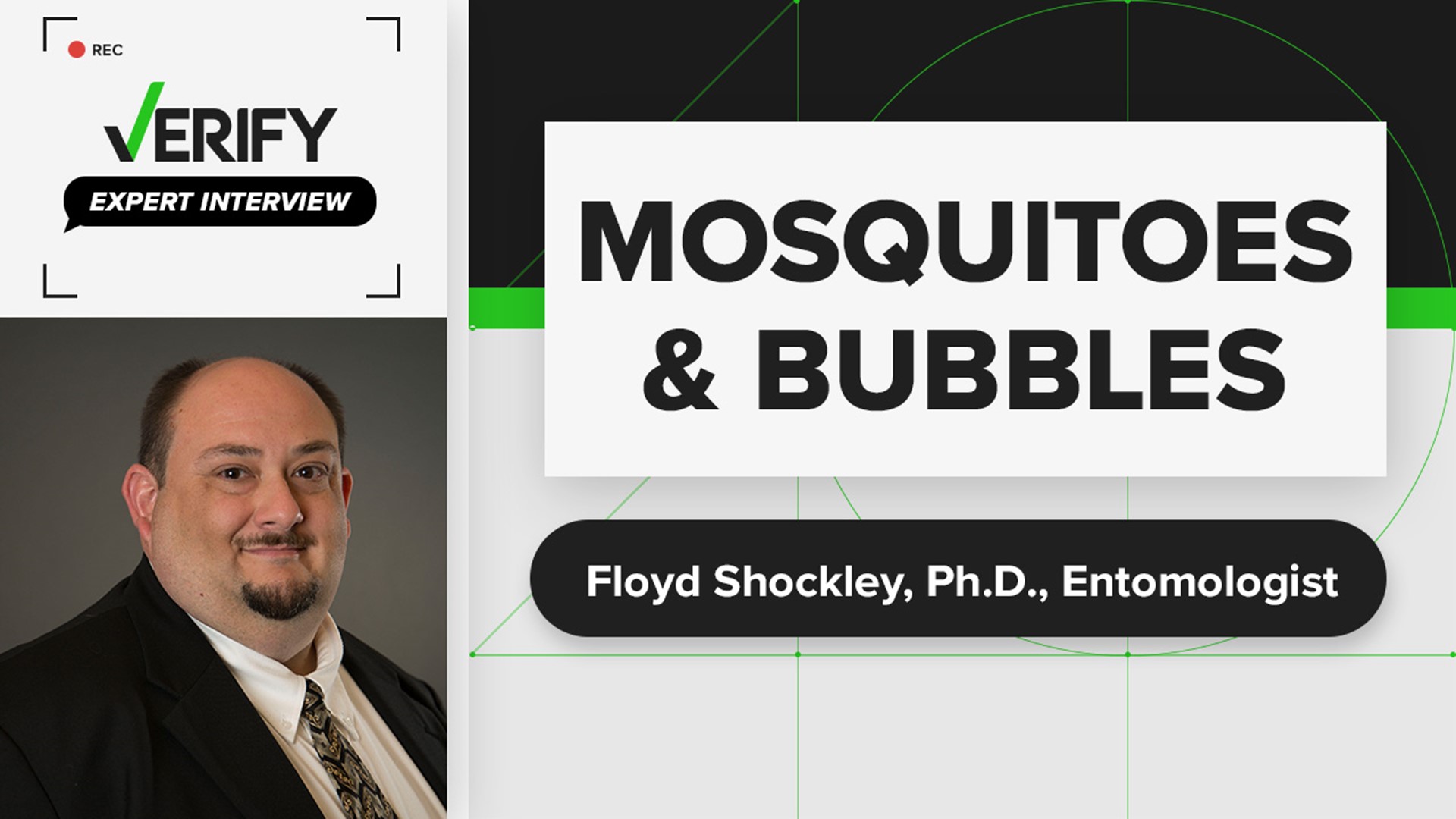 Entomologist Floyd Shockley, Ph.D. talks about the myth that bubbles keep mosquitoes away.