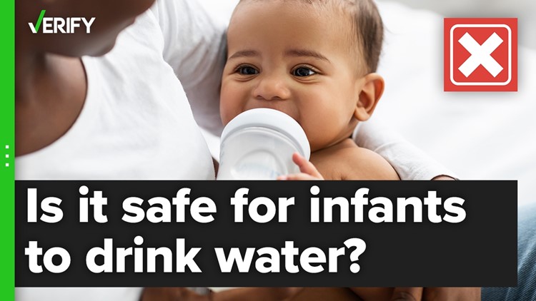 No, it isn't safe for babies under 6 months old to drink water.