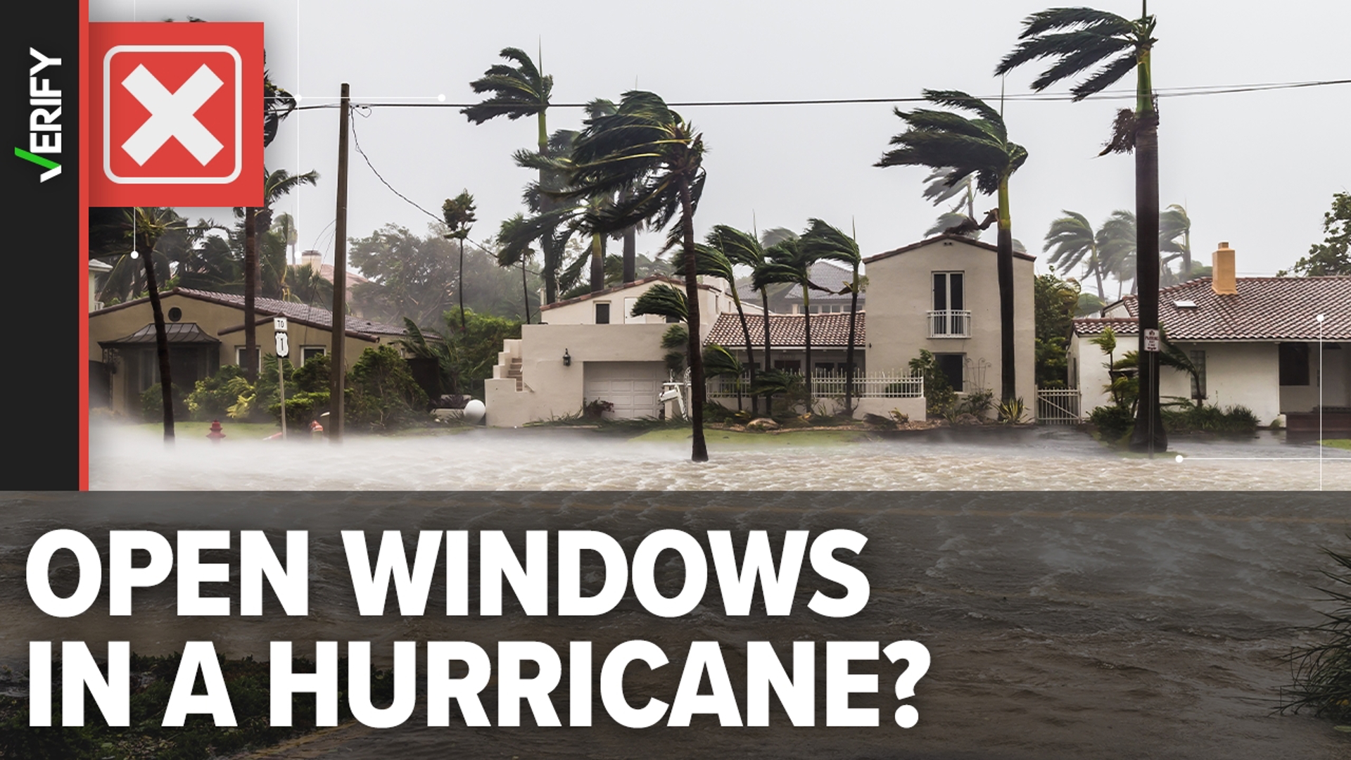 Opening your windows and doors during a hurricane does not relieve air pressure in your home, but it does make it easier to lose your roof.