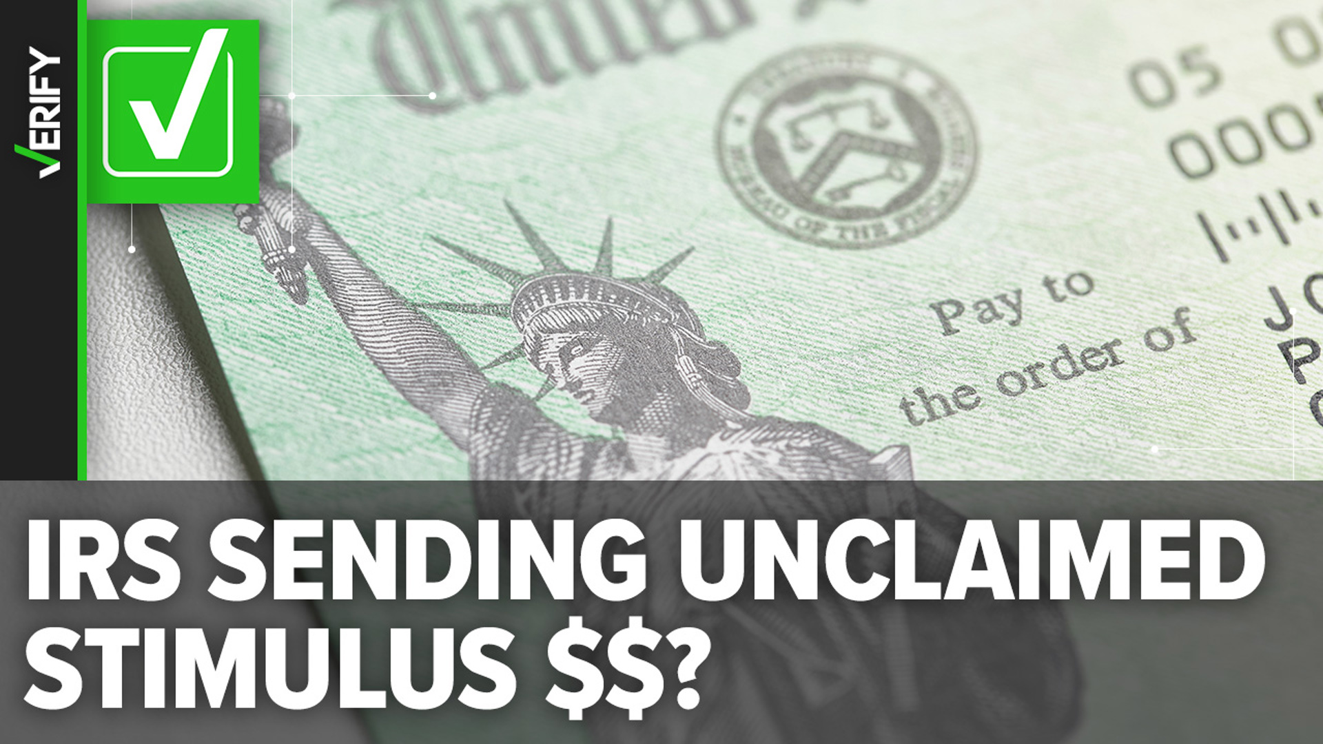 Unclaimed stimulus payments will be sent out by the IRS