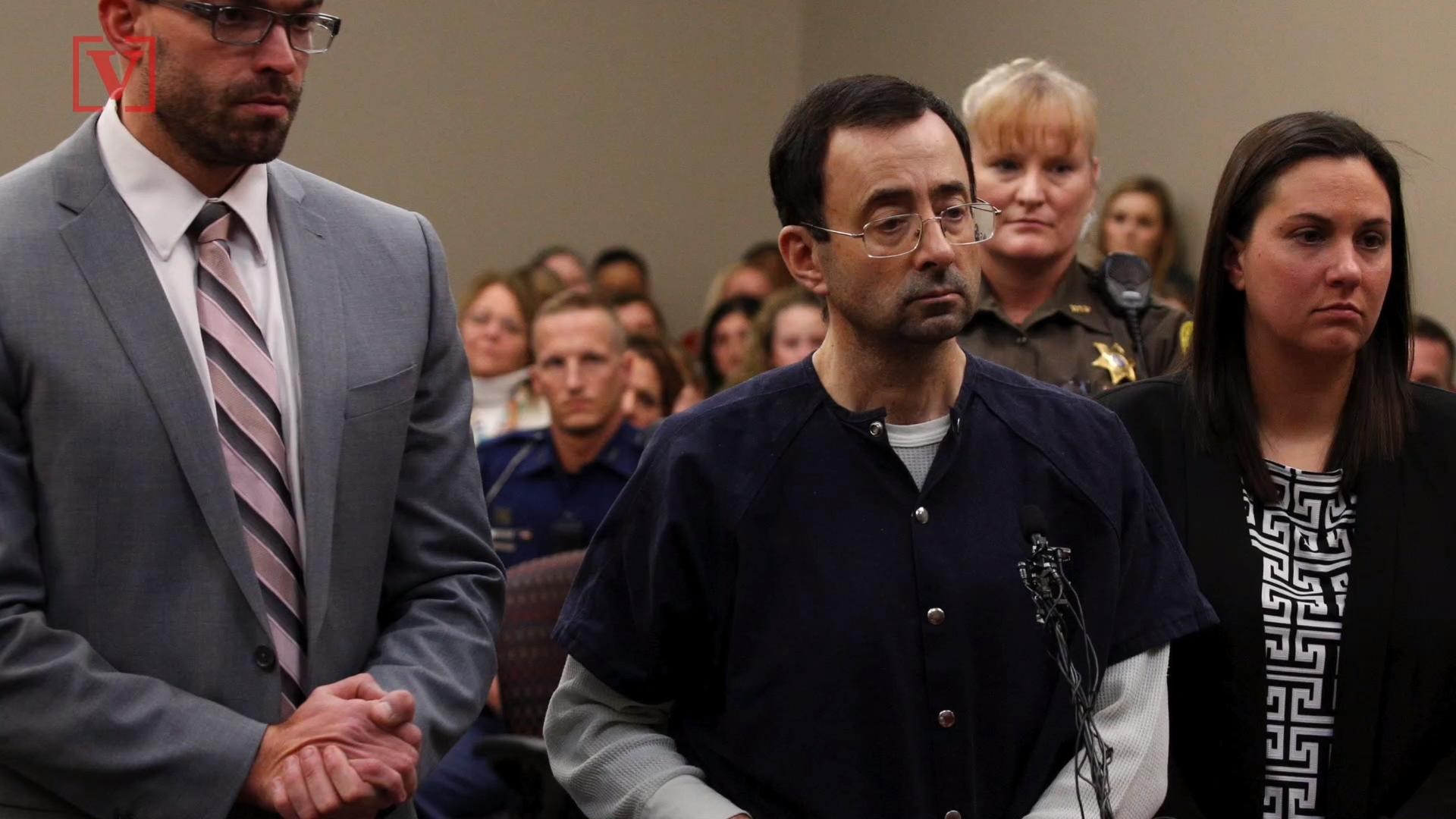 Larry Nassar, the once powerful team physician of USA Gymnastics, has received a sentence of between 40 and 175 years behind bars. Veuer's Nathan Rousseau Smith (@FantasticMrNate) has the story.