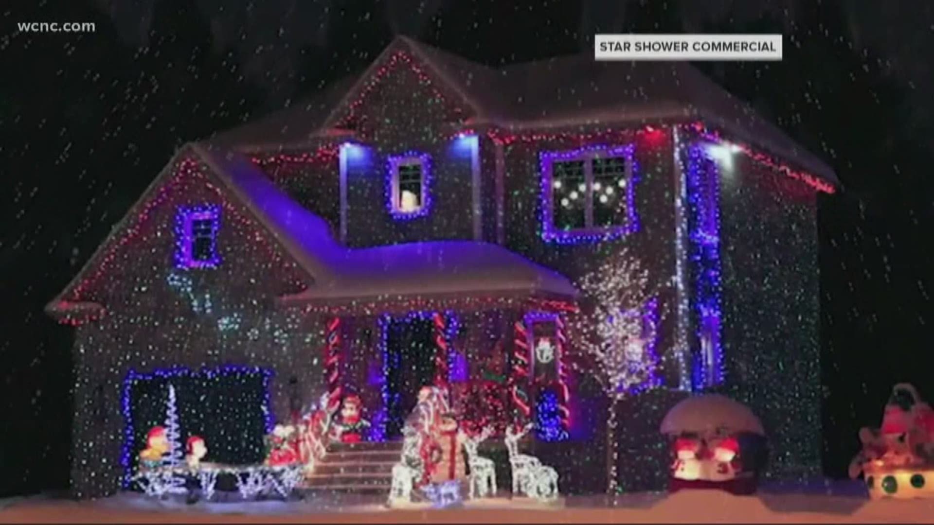 The FAA is asking homeowners to make sure their decorations aren't pointed to the sky or pull the plug on them all together.