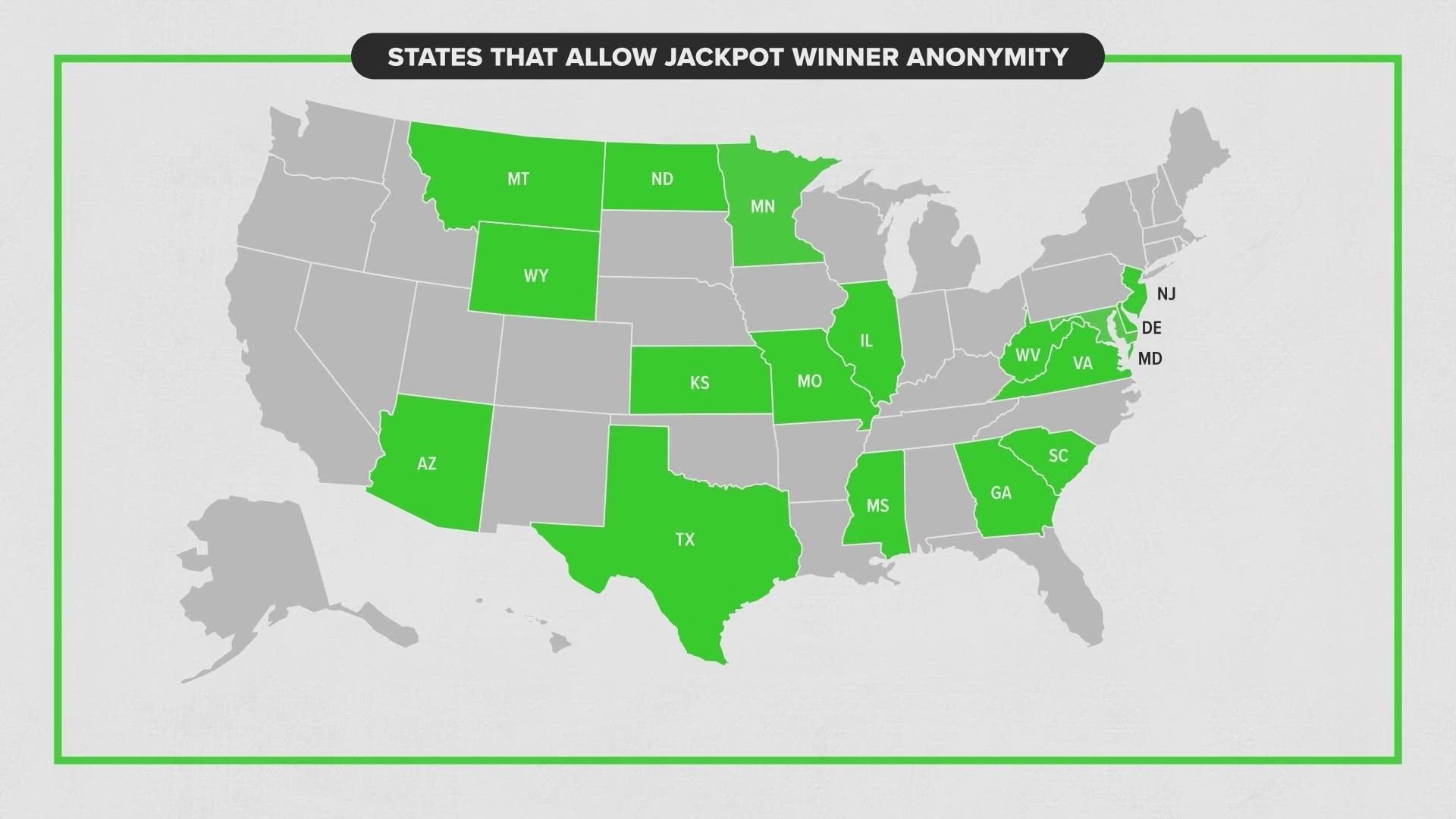 State laws determine the rules regarding anonymity for winners. Approximately 17 states allow you to not reveal your identity publicly.