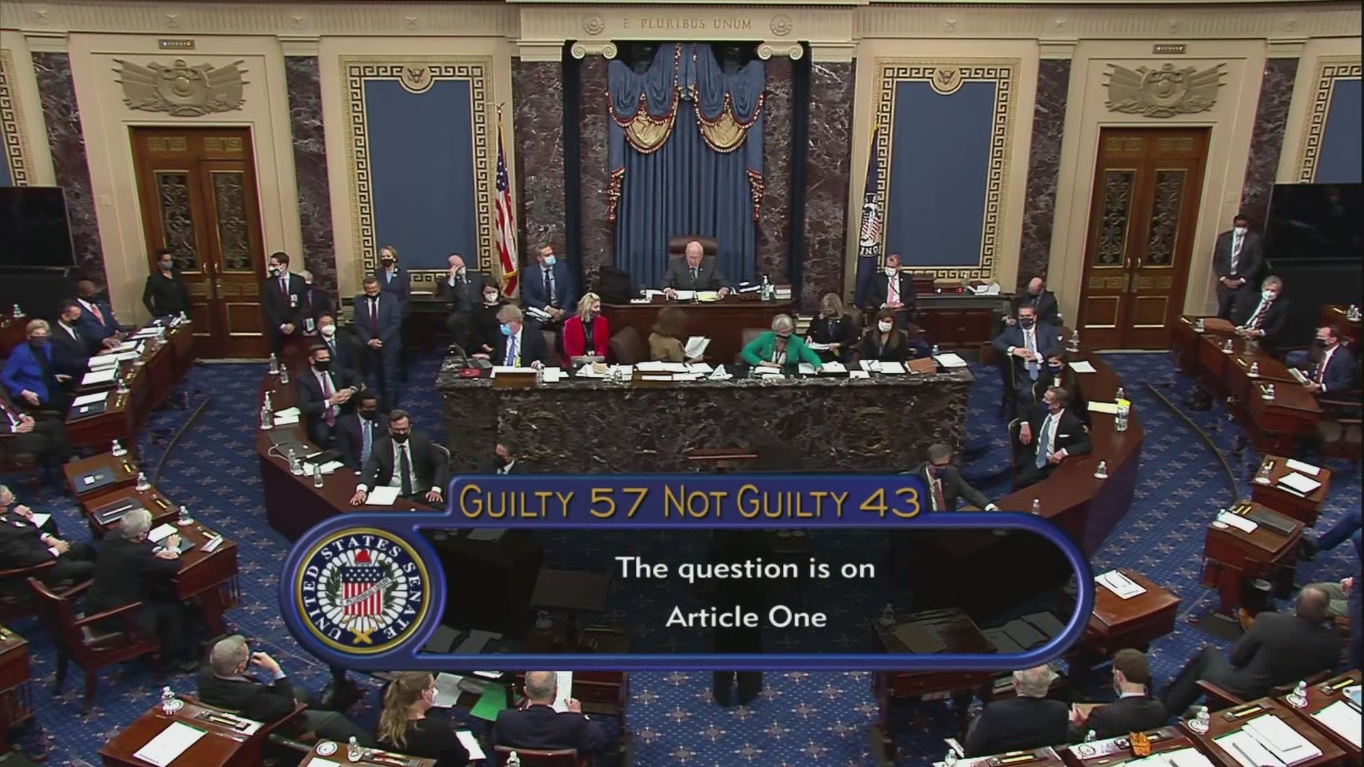 The Senate voted Saturday afternoon to acquit former President Donald Trump in his second impeachment trial.