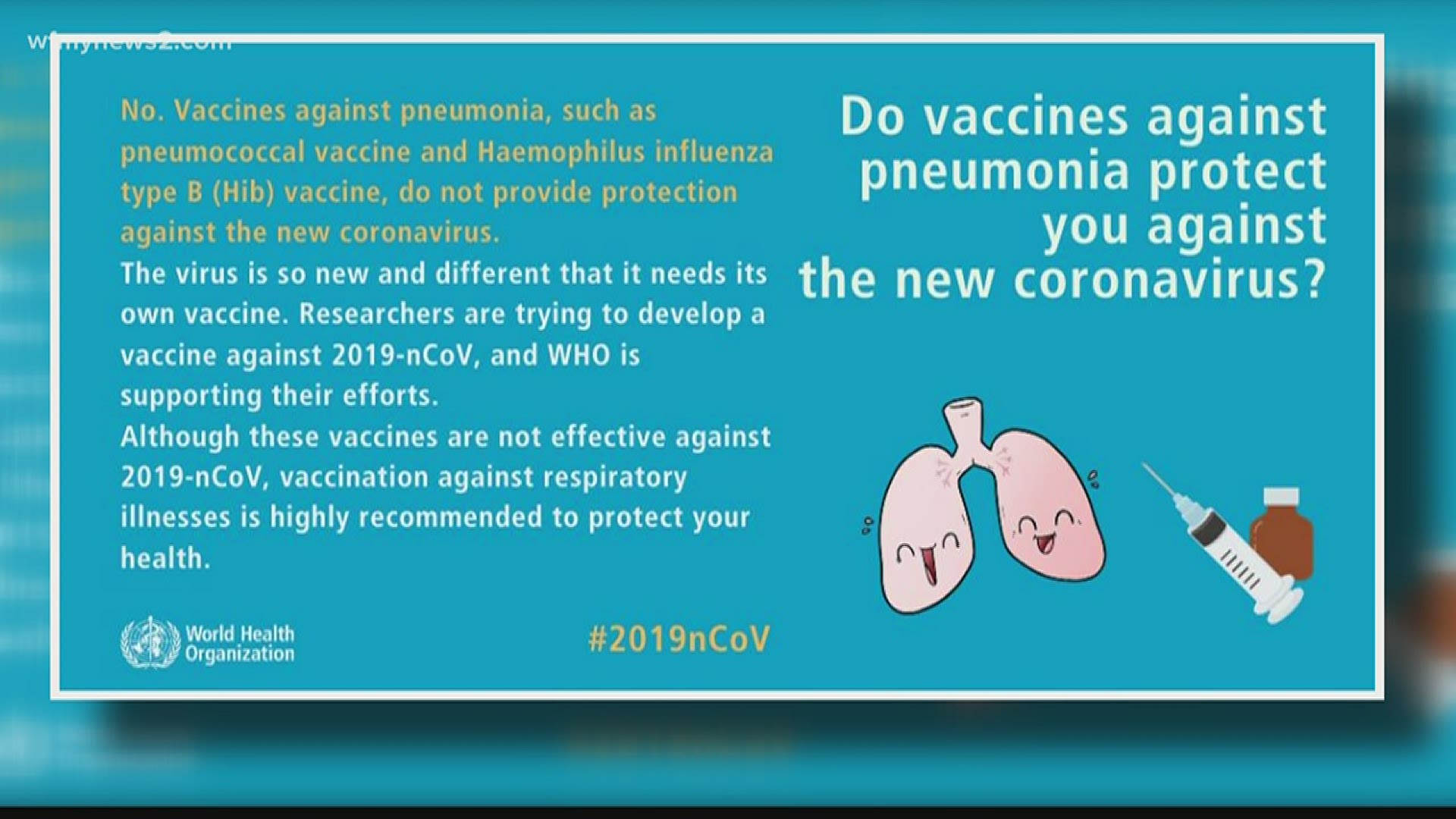 Pneumonia vaccines don’t help lungs fight COVID-19 | krem.com