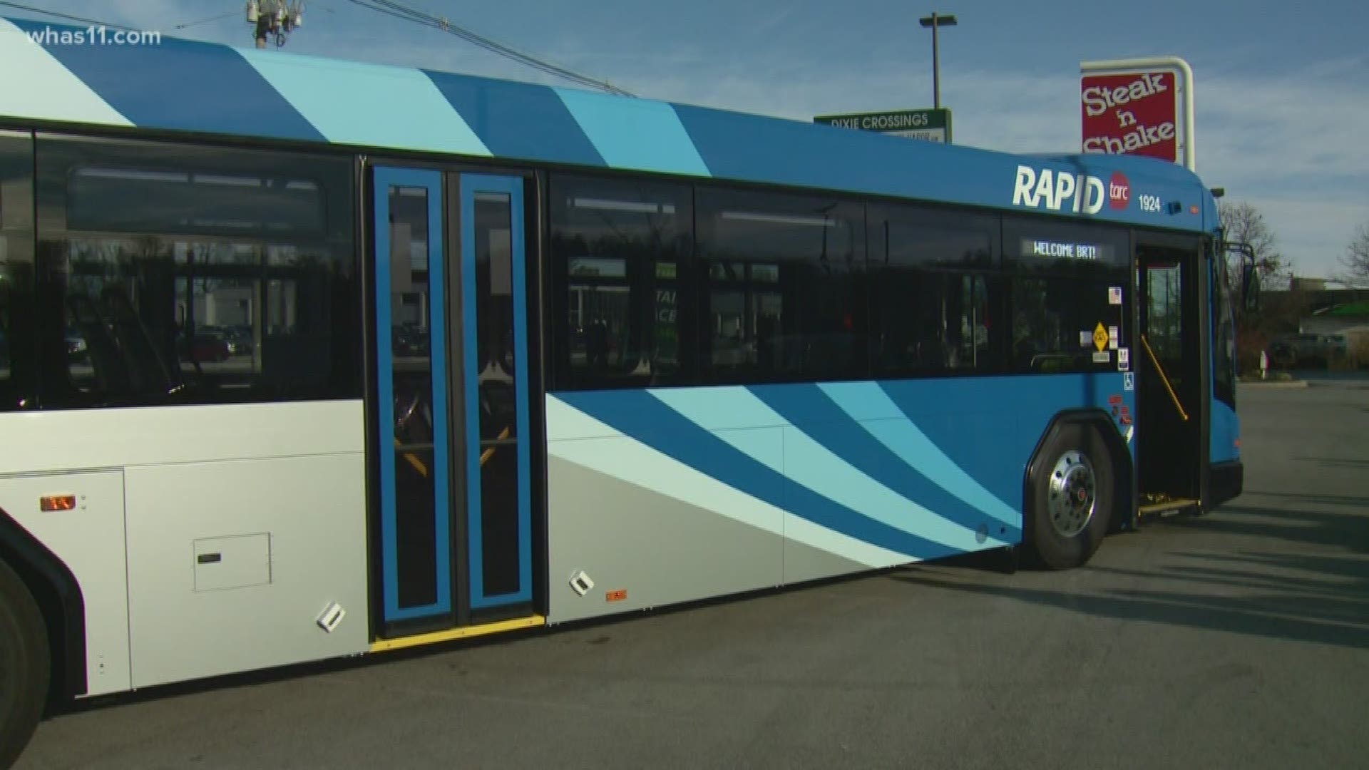 TARC's Bus Rapid Transit Line along Dixie Highway will start operating on Monday. The route will take people from the Gene Snyder to downtown.