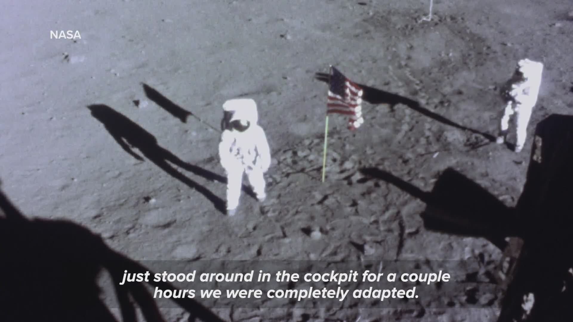 'The human is remarkably adaptive, and what we found out was that by the time we had just stood around in the cockpit for a couple hours we were completely adapted. And when we walked down off of the craft onto the surface we already were right at home. And you'd really like it.'