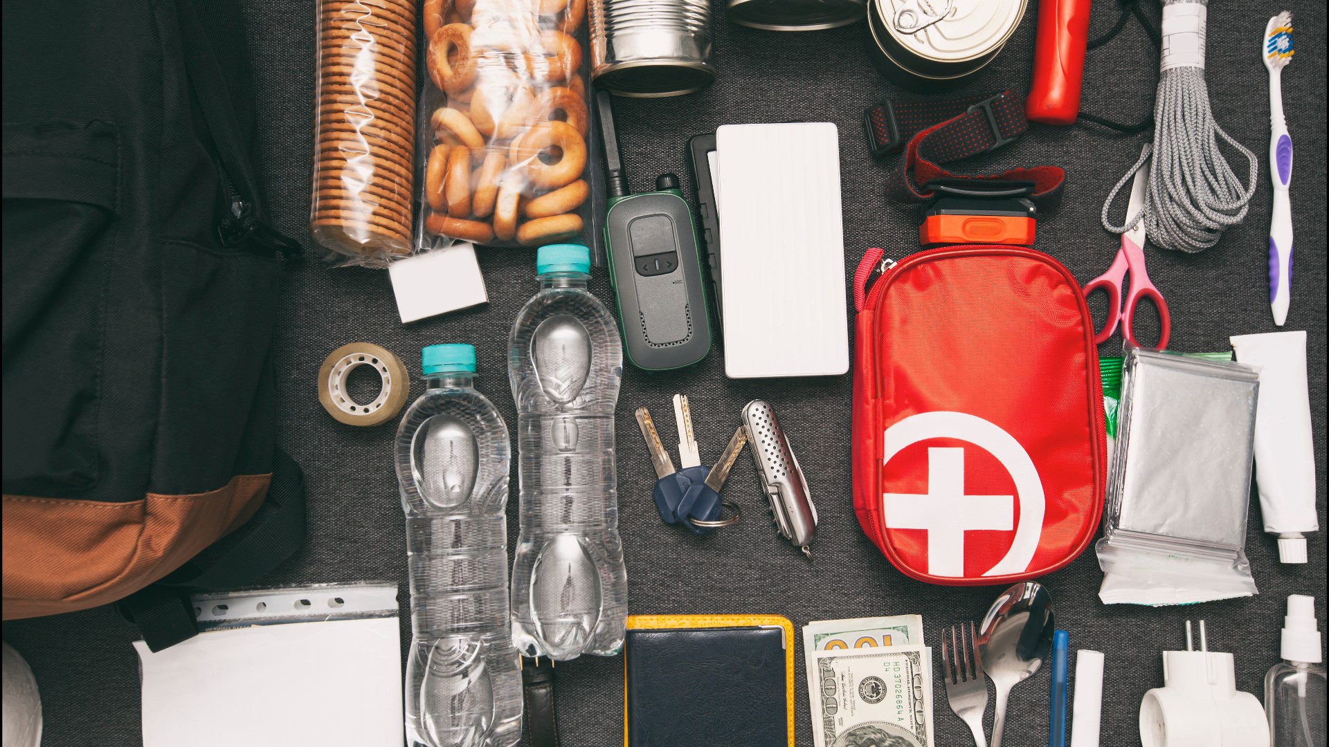 The emergency kit will be filled with everyday essentials that can help you survive.