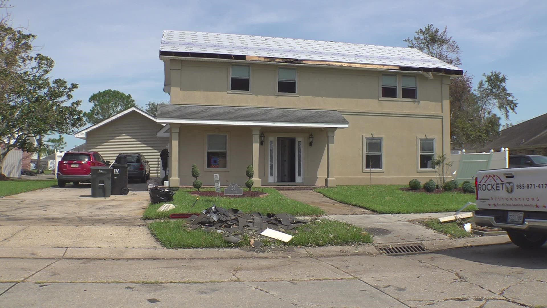A woman is trying to figure out how she will get her house back into shape after Ida did damage.